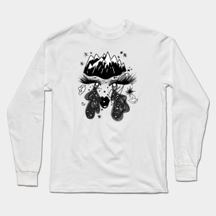 Mother nature crying Long Sleeve T-Shirt